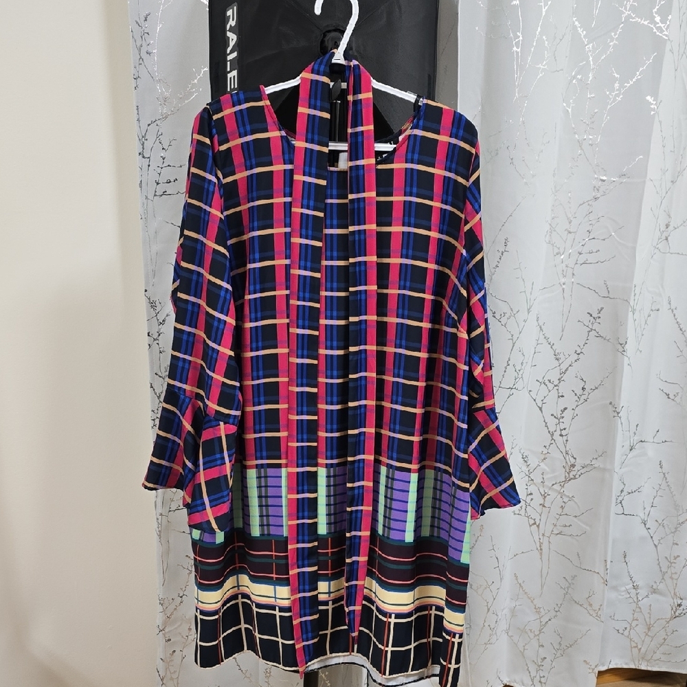 Colorful Plaid Kimono Cardigan